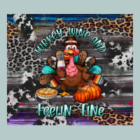 Turkey Wine And Feelin Fine Tumbler Heavy Core Tee | Teevron