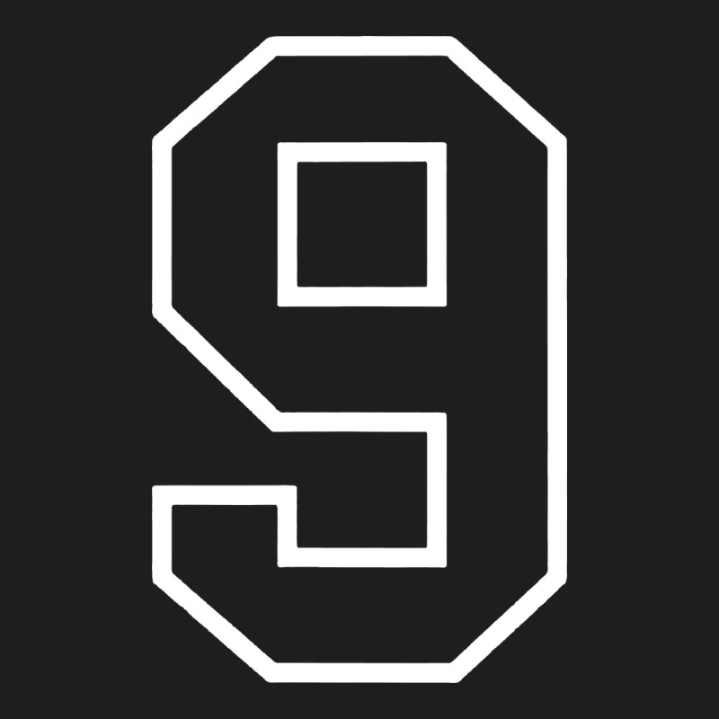 Number #9 Sports Jersey Uniform Classic Tee by linhVisuals | Teevron