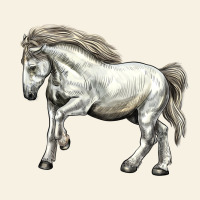 Percheron Horse Vintage Tee | Teevron