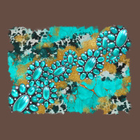 Gemstone Cowhide Glitter Background Long Sleeve Tee | Teevron