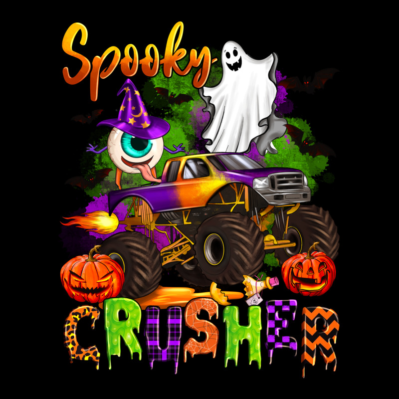 Spooky Cruhser With Monster Truck Ladies Tee by Artiststas | Teevron