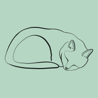 Sleeping Cat Line Art Classic Tee | Teevron