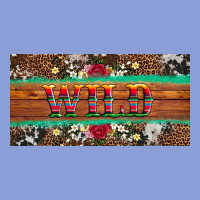 Western Wild And Floral Leopard  Cowhide Licanse Plate Long Sleeve Tee | Teevron