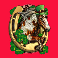 Horse With Horseshoe St Patricks Day Classic Tee | Teevron