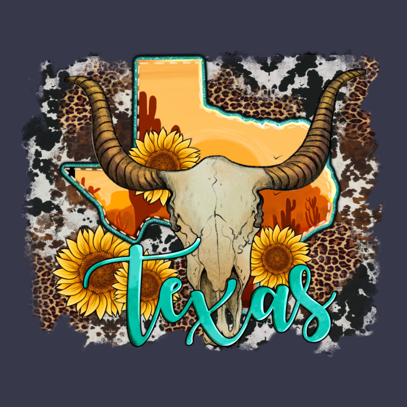Western Texas  And Cowhide With Sunflower Long Sleeve Tee by Artiststas | Teevron