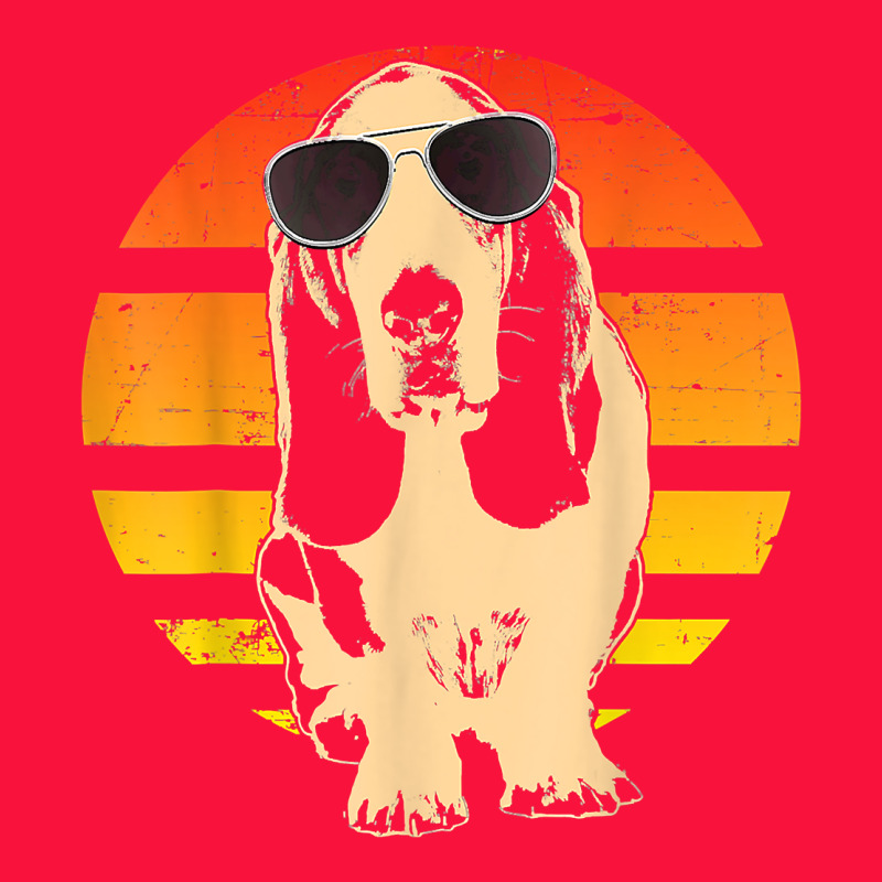 Retro Basset Hound T Shirt Men Women Kids Gift T Shirt Classic Tee by linhVisuals | Teevron