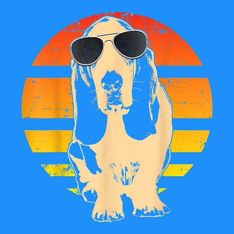 Retro Basset Hound T Shirt Men Women Kids Gift T Shirt Classic Tee by linhVisuals | Teevron