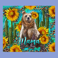 Mama Bear With Sunflowers And Cactus Long Sleeve Tee | Teevron