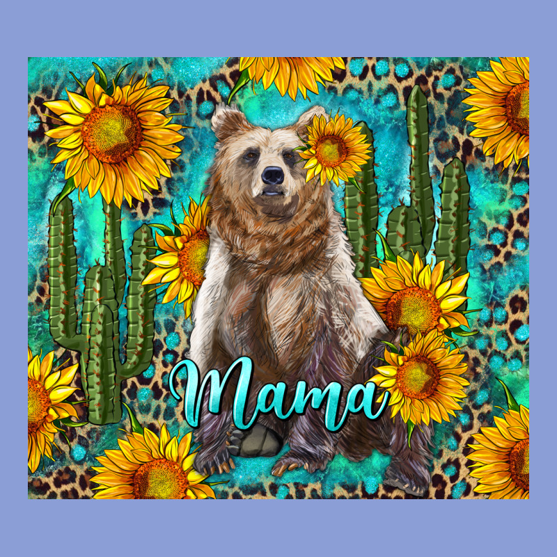 Mama Bear With Sunflowers And Cactus Long Sleeve Tee by Artiststas | Teevron