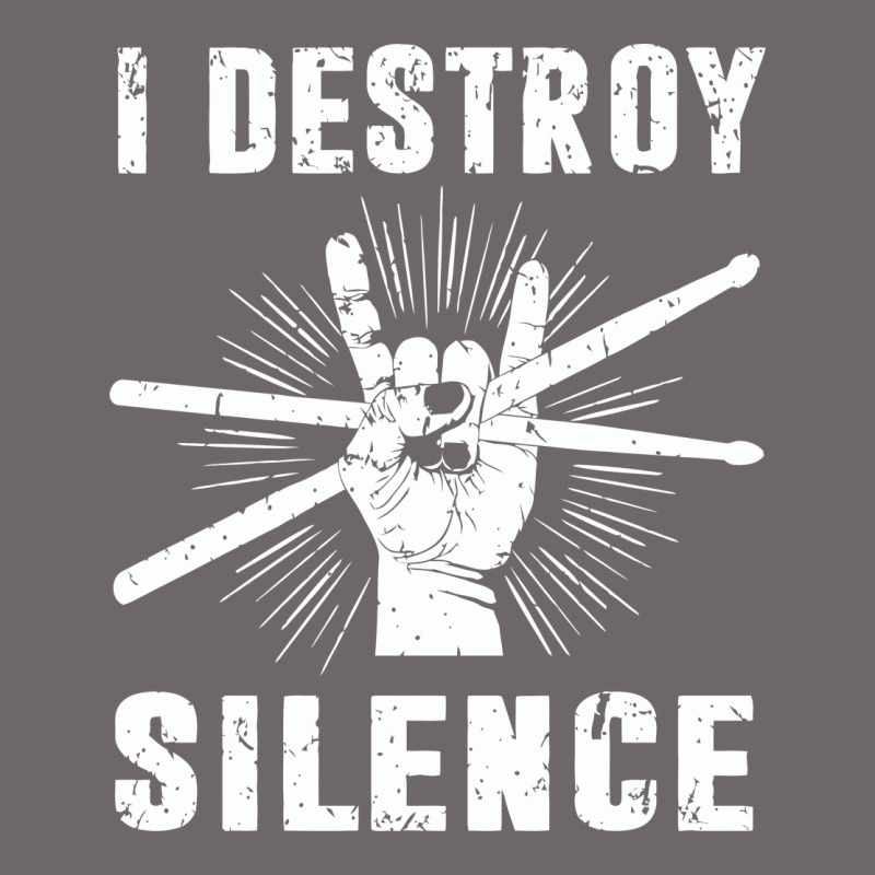 I Destroy Silence Drum Set Drummer Gift Classic Tee by linhVisuals | Teevron