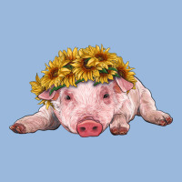 Baby Pig With Sunflower Headband Premium Hoodie | Teevron