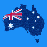 Australia Map Flag Drawing Line Art Classic Tee | Teevron