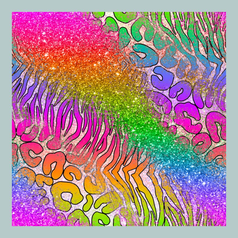 Neon Glitter Leopard Seamless Pattern Heavy Core Tee by BundleAndBundleShop | Teevron