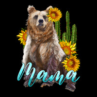 Mama Bear With Sunflowers And Cactus Long Sleeve Tee | Teevron