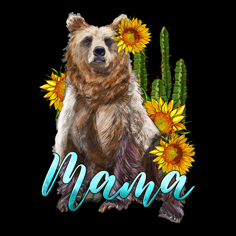 Mama Bear With Sunflowers And Cactus Long Sleeve Tee by Artiststas | Teevron