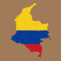 Colombia Flag Map Drawing Line Art Classic Tee | Teevron