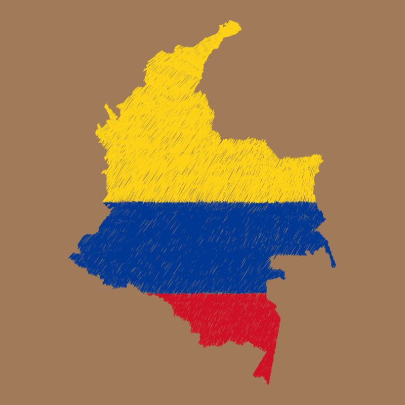 Colombia Flag Map Drawing Line Art Classic Tee by linhVisuals | Teevron