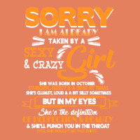 Birthday T  Shirt Sorry I'm Already Taken By Sexy Crazy Girl October B Classic Tee | Teevron