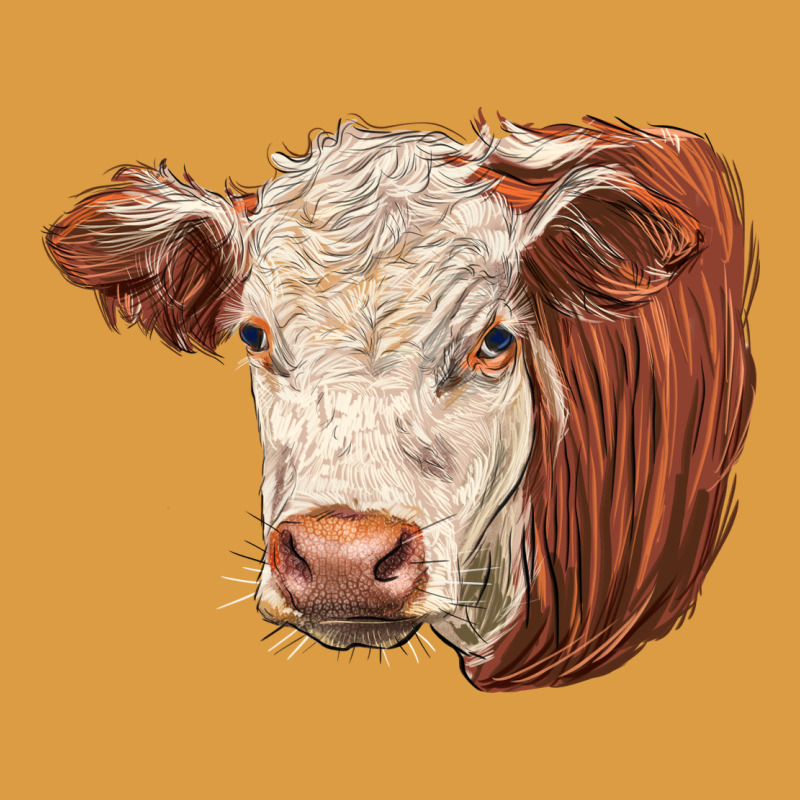 Hereford Cow Face Urban Heavy Tee by LillyAllenDesigns | Teevron
