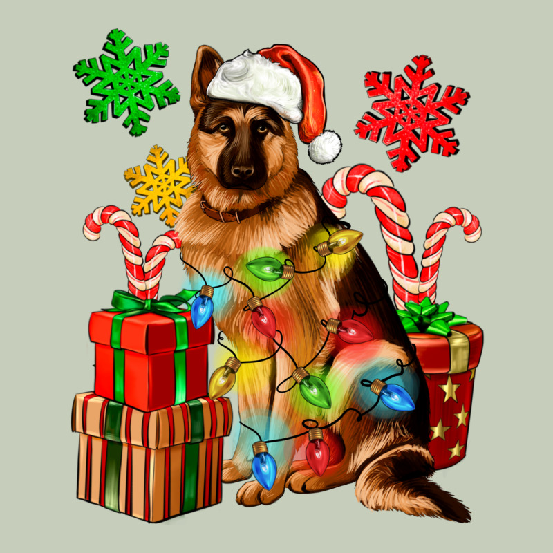 Christmas German Shepherd Ladies Tee by Artiststas | Teevron