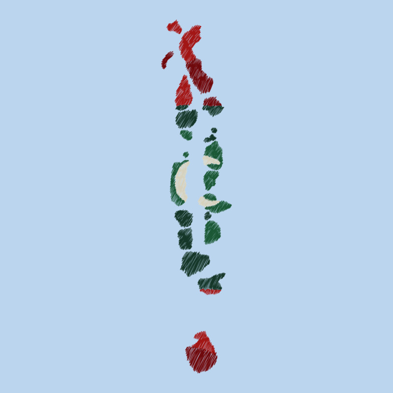 Maldives Map Flag Drawing Line Art Classic Tee by linhVisuals | Teevron
