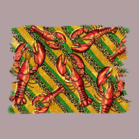 Mardi Gras Crawfish Background Vintage Hoodie | Teevron