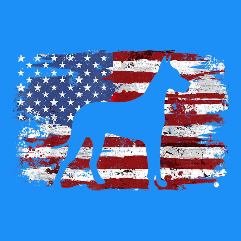 Great Dane Vintage American Flag T Shirt Classic Tee by linhVisuals | Teevron