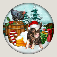 Christmas Pig With Chicken Heavy Core Tee | Teevron