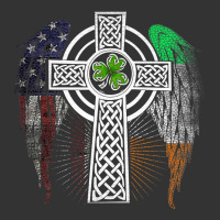irish american usa flag celtic cross st patrick's day premium t shirt | Teevron
