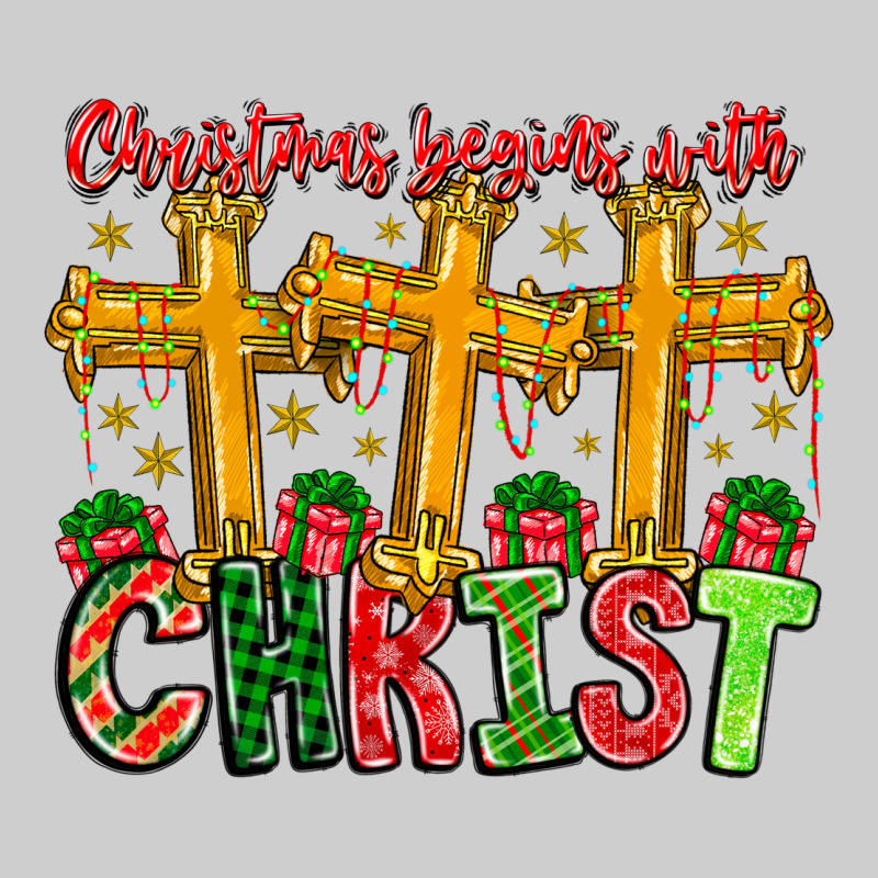 Christmas Begins With Christ Premium Tee by CowhideDigitalArt | Teevron