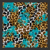 turquoise glitter cowhide leopard seamless pattern | Teevron