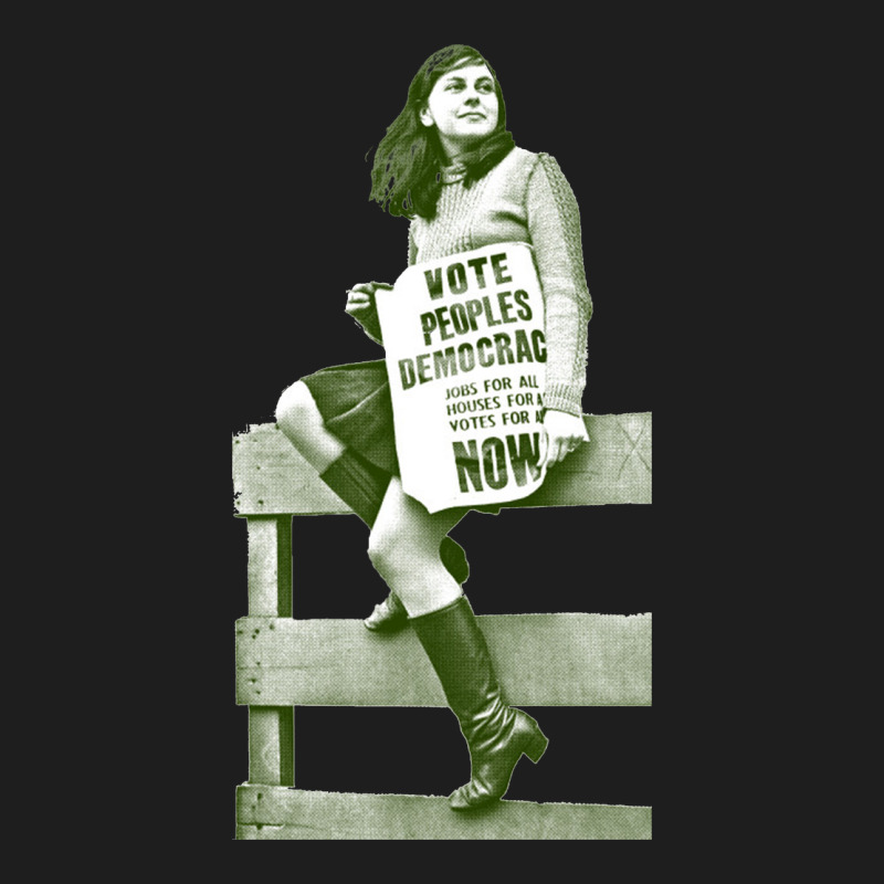 Bernadette Devlin Retro Irish Fanart Classic Tee by linhVisuals | Teevron