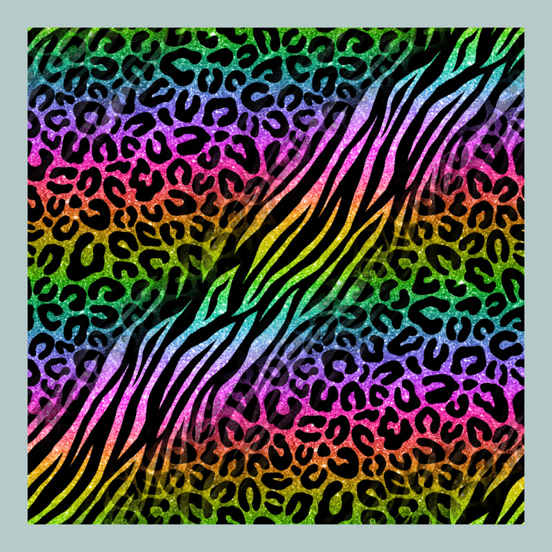 Neon Glitter Safari Seamless Pattern Heavy Core Tee by BundleAndBundleShop | Teevron