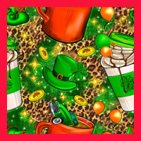 Coffee Cups St. Patrick's Day With Leopard Seamless Pattern Bbs Classic Tee | Teevron