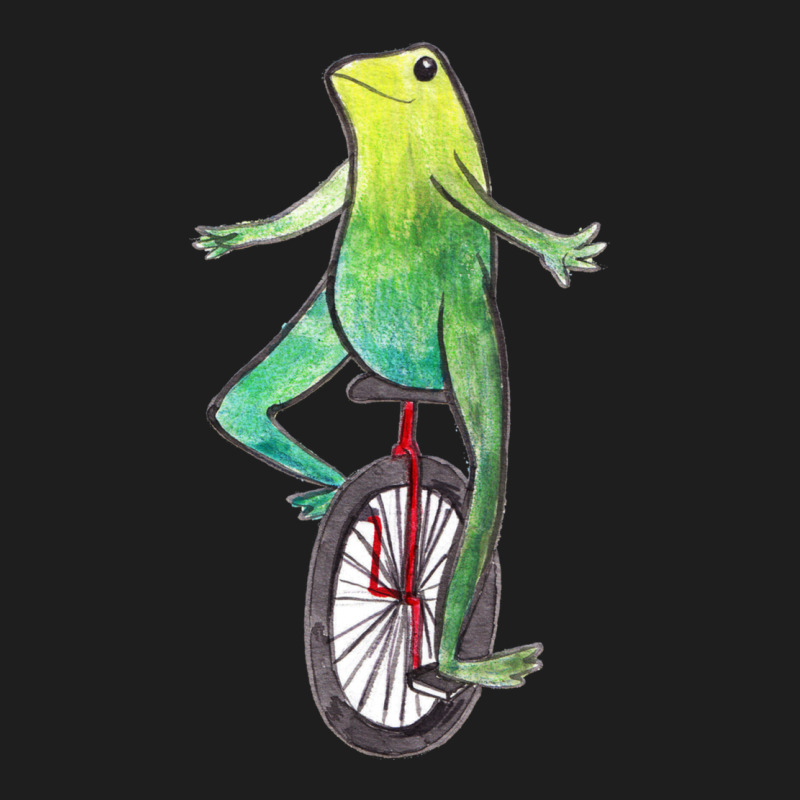 Dat Boi Watercolor Unicycle Frog Classic Tee by linhVisuals | Teevron