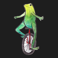 Dat Boi Watercolor Unicycle Frog Classic Tee | Teevron