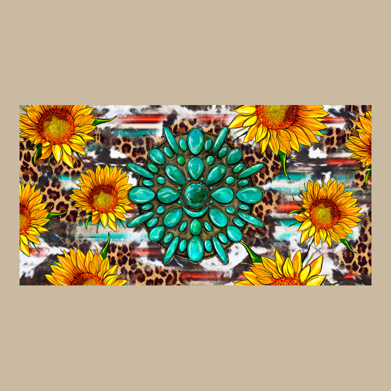 Gemtone And Sunflowers License Plate Long Sleeve Tee by Artiststas | Teevron