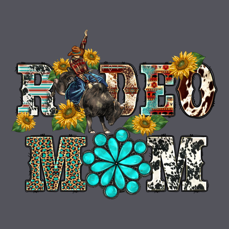 Western Rodeo Bullfighter Mom Turquoise Gemstones  Sunflowers Vintage Hoodie by BarkalooDesign | Teevron