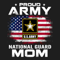 Proud Army National Guard Mom With American Flag Gift Pullover Hoodie Classic Tee | Teevron