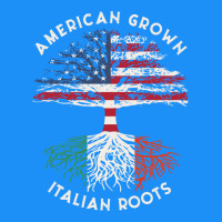 American Grown Italian Roots Usa Italy Flag Tree Classic Tee | Teevron