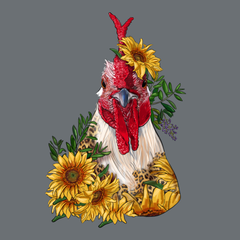 Sunflower Rooster With Leopard Premium Hoodie by RanaPortraitStore | Teevron