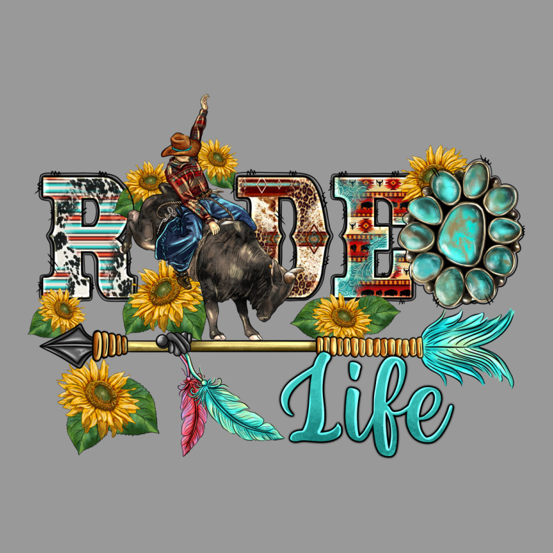 Western Rodeo Bullfighter  Life Turquoise's Gemstones Arrow Sunflowers Vintage Hoodie by BarkalooDesign | Teevron