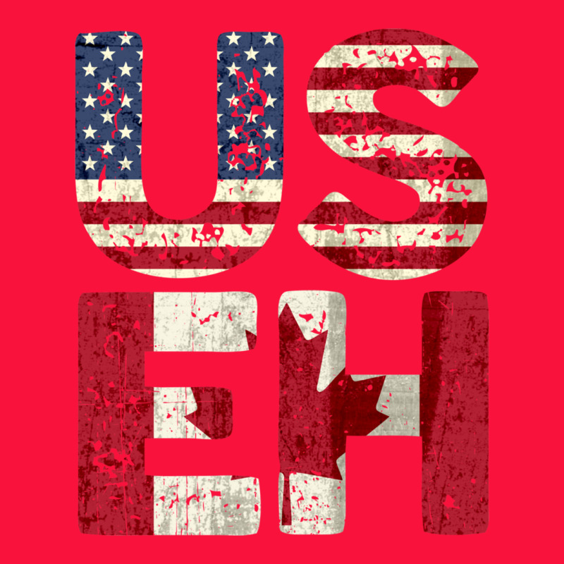 Canada Us Eh American Canadian Flag Vintage America Colors Patriotic G Classic Tee by linhVisuals | Teevron