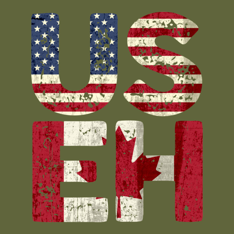 Canada Us Eh American Canadian Flag Vintage America Colors Patriotic G Classic Tee by linhVisuals | Teevron
