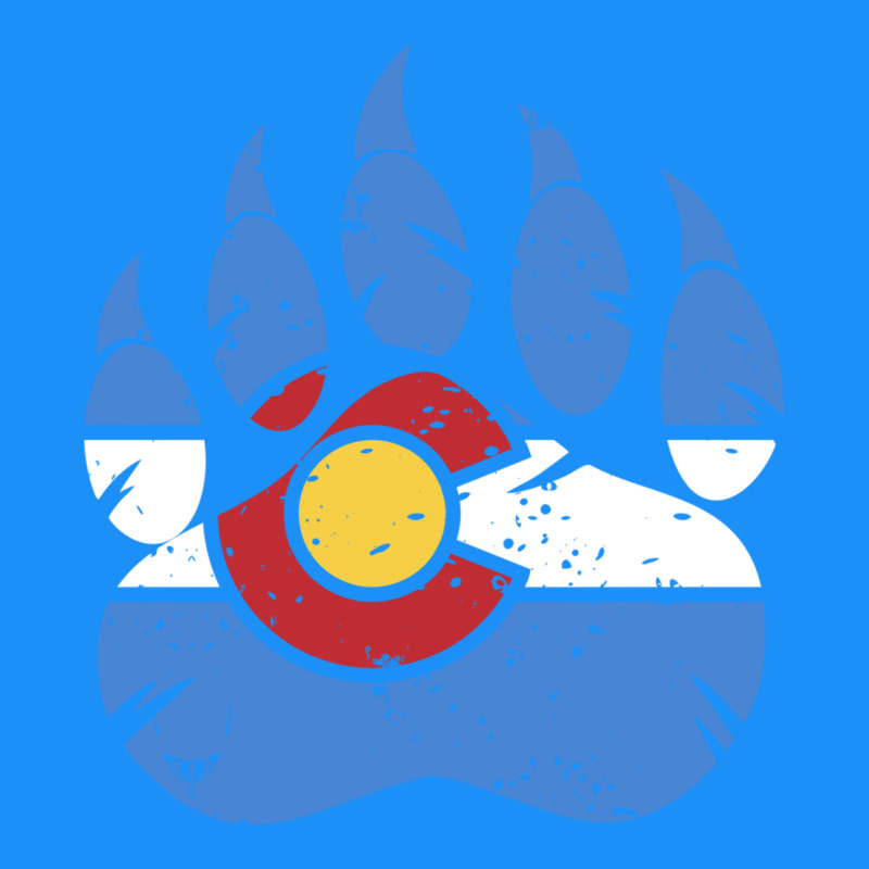 Colorado State Flag Bear Paw Print Pocket Place Classic Tee by linhVisuals | Teevron