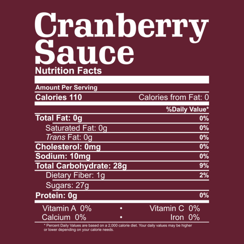 Cranberry Sauce Nutrition Facts Funny Thanksgiving Christmas Food Nutr Classic Tee by linhVisuals | Teevron