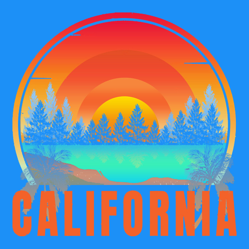 California T  Shirt California Sunset Vintage Trees Scenery T  Shirt Classic Tee by linhVisuals | Teevron