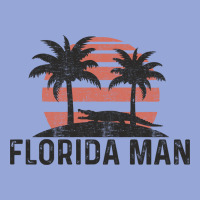 Florida Man State Funny Meme Vintage Palm Trees And Sunset Retro Sun Classic Tee | Teevron