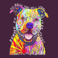 Pitbull T  Shirt Beware Of Pitbulls They Will Steal Your Heart T  Shir Classic Tee | Teevron