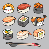 Happy Sushi Kawaii Anime Japanese Food Lover Funny Illustration Gift Classic Tee | Teevron